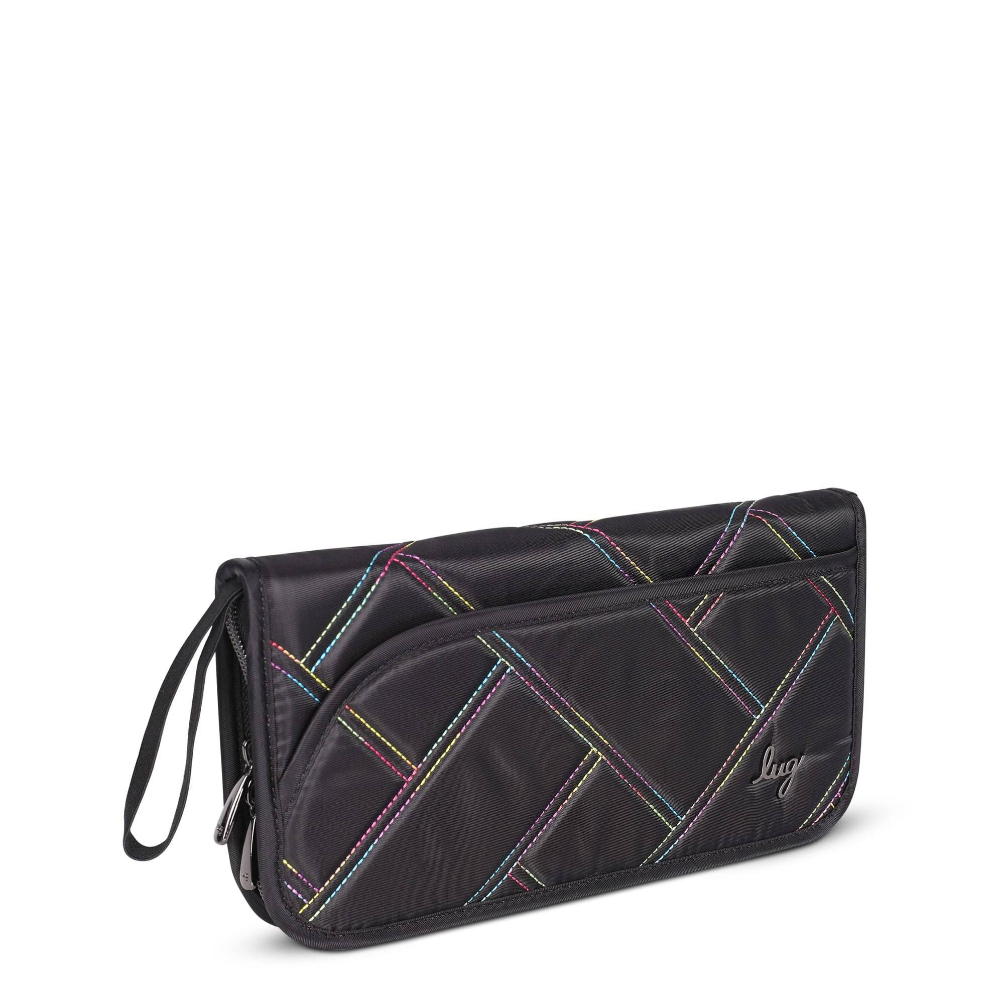 Tango SE Travel RFID Wallet - BLACK RAINBOW STITCH - TangoSE_BlackRainbowStitch_02